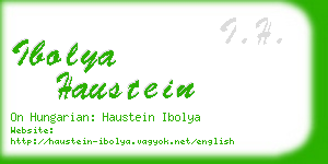 ibolya haustein business card